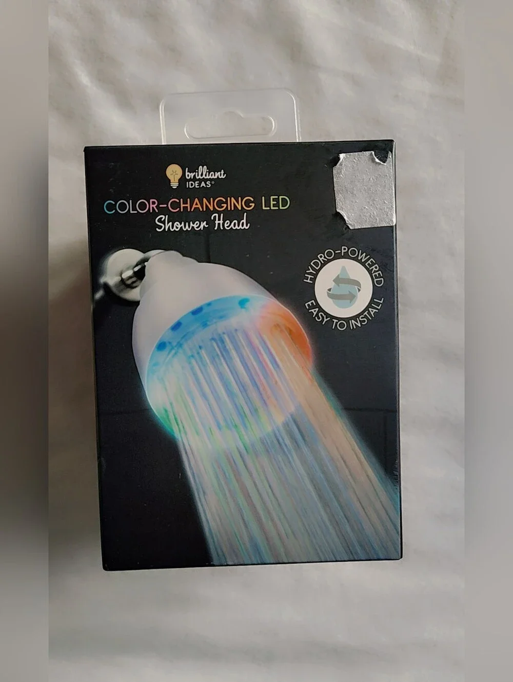 ​🚿 NWT Brilliant Ideas Color-Changing LED Shower Head 🚿
